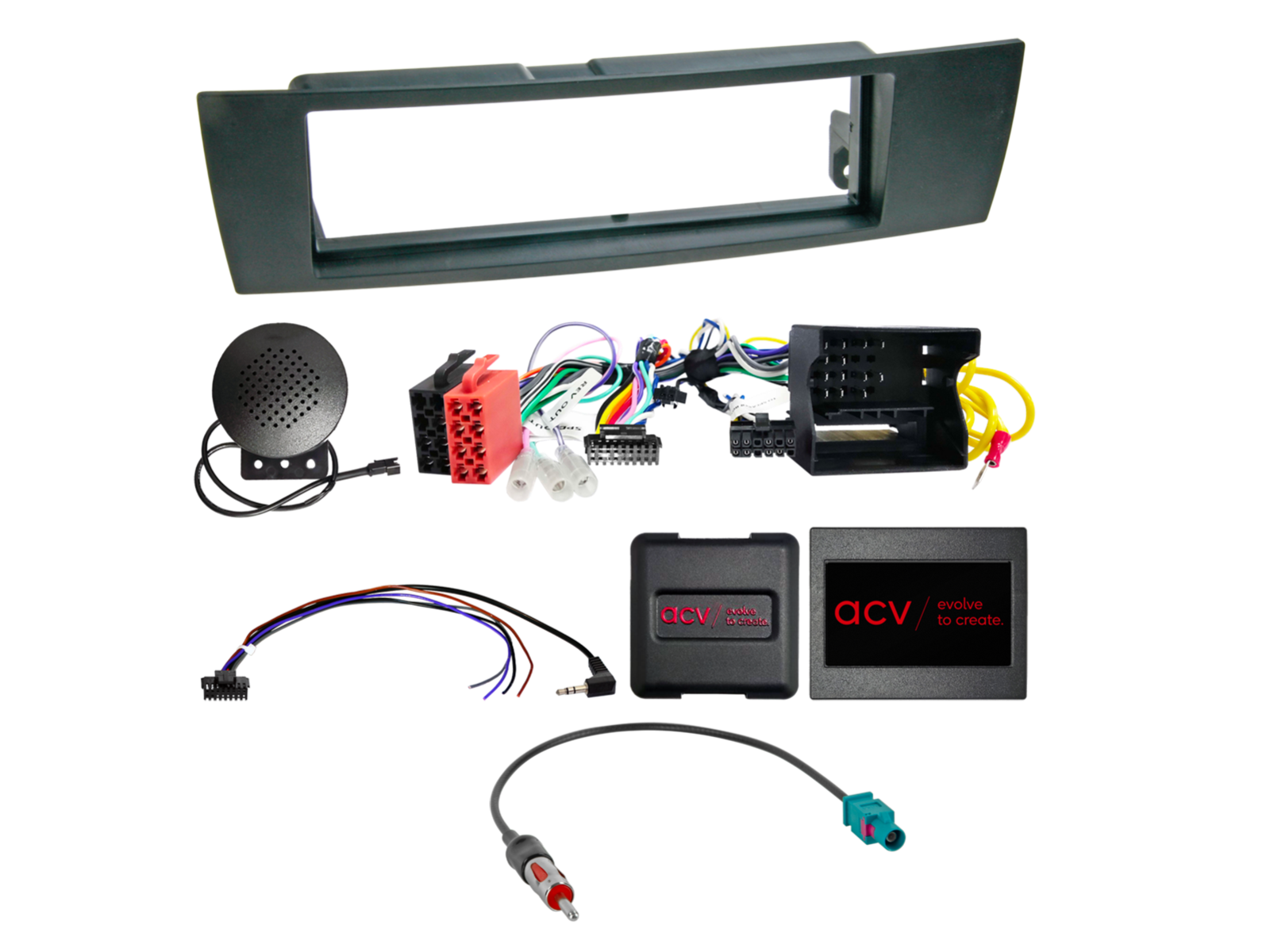 1-DIN KIT BMW 1er/3er/X1/Z4 40Pin Quadlock LFB/Antenne
