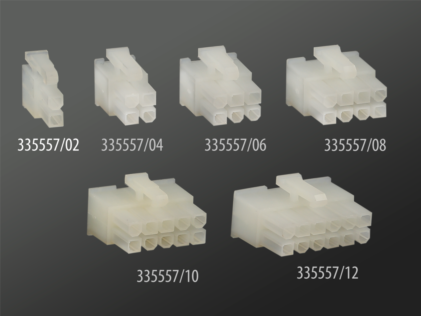 Gehäuse Molex Mini Fit Stecker 2Pin(f) 1 Stück lose