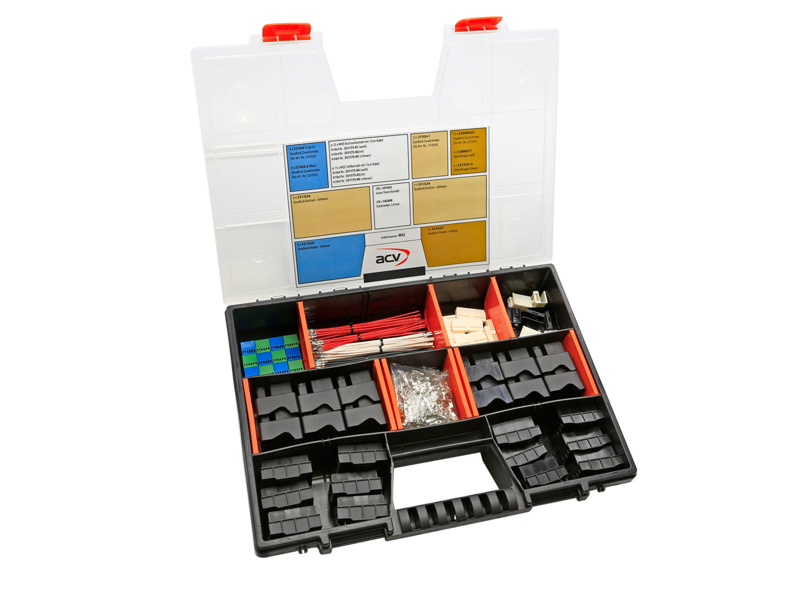 Werkstattsortiment Quadlock/MQS Gehäuse/Kontakte