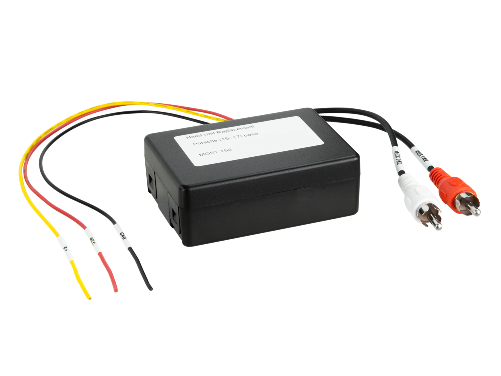 Aktivsystemadapter Porsche PCM4.0 OEM Gerät MOST>Cinch