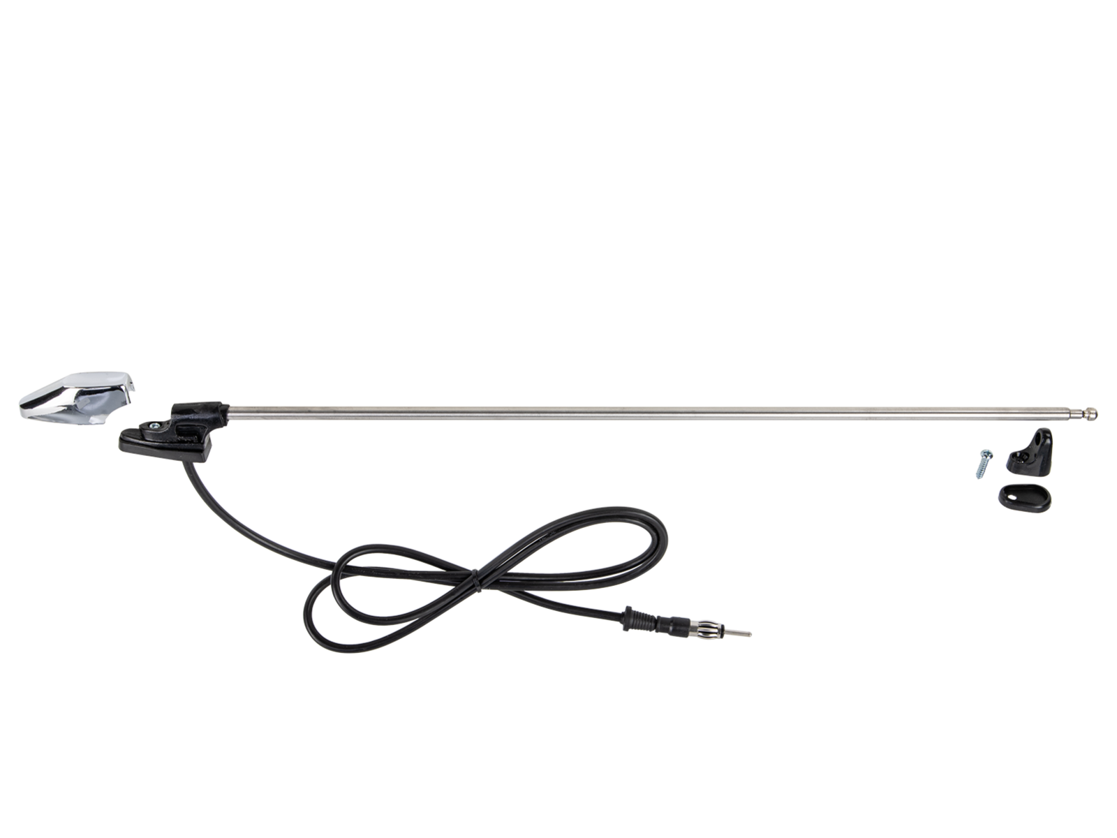 Holmantenne AM/FM universal DIN chrom 118cm lose