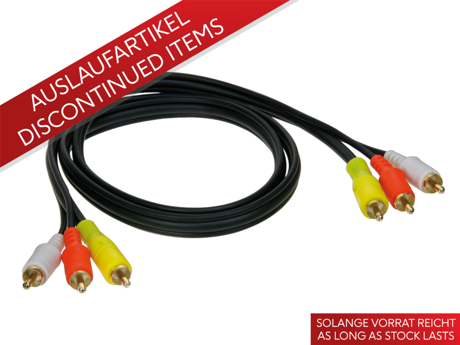 Cinch Kabel Audio/Video 100cm bulk