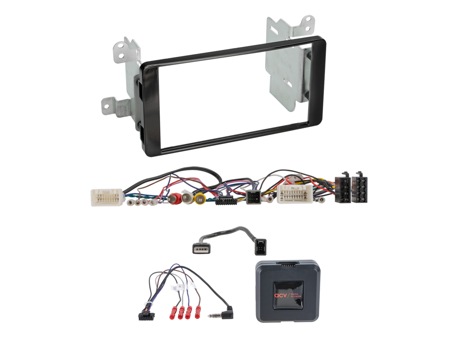 2-DIN Kit Mitsubishi Outlander2015-2018 LFB/Amp/360° Kamera