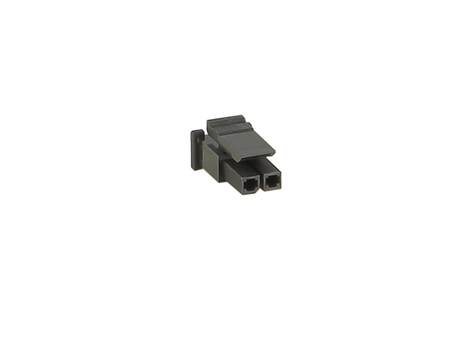 Gehäuse Molex Micro Fit Stecker 2Pin(f) > Rastnase vorne