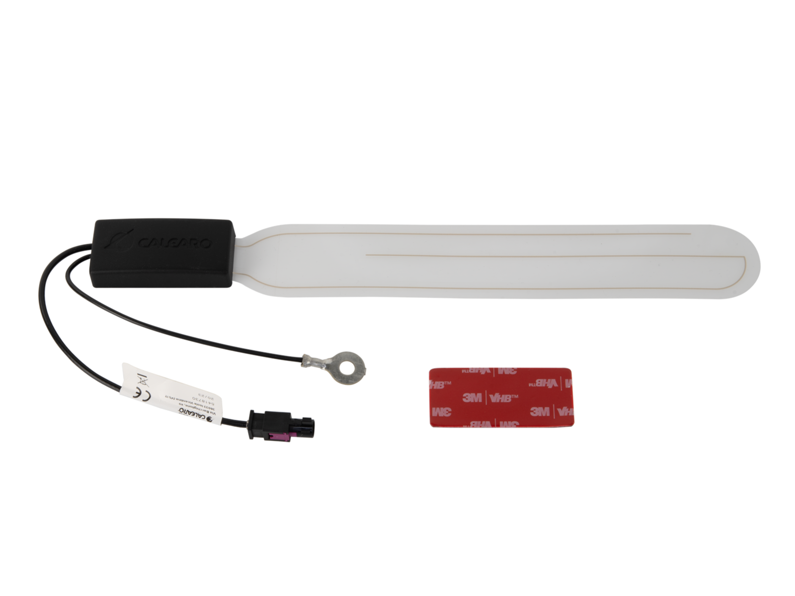 Glasklebeantenne DAB+ Fakra A(m) 12V Phantom