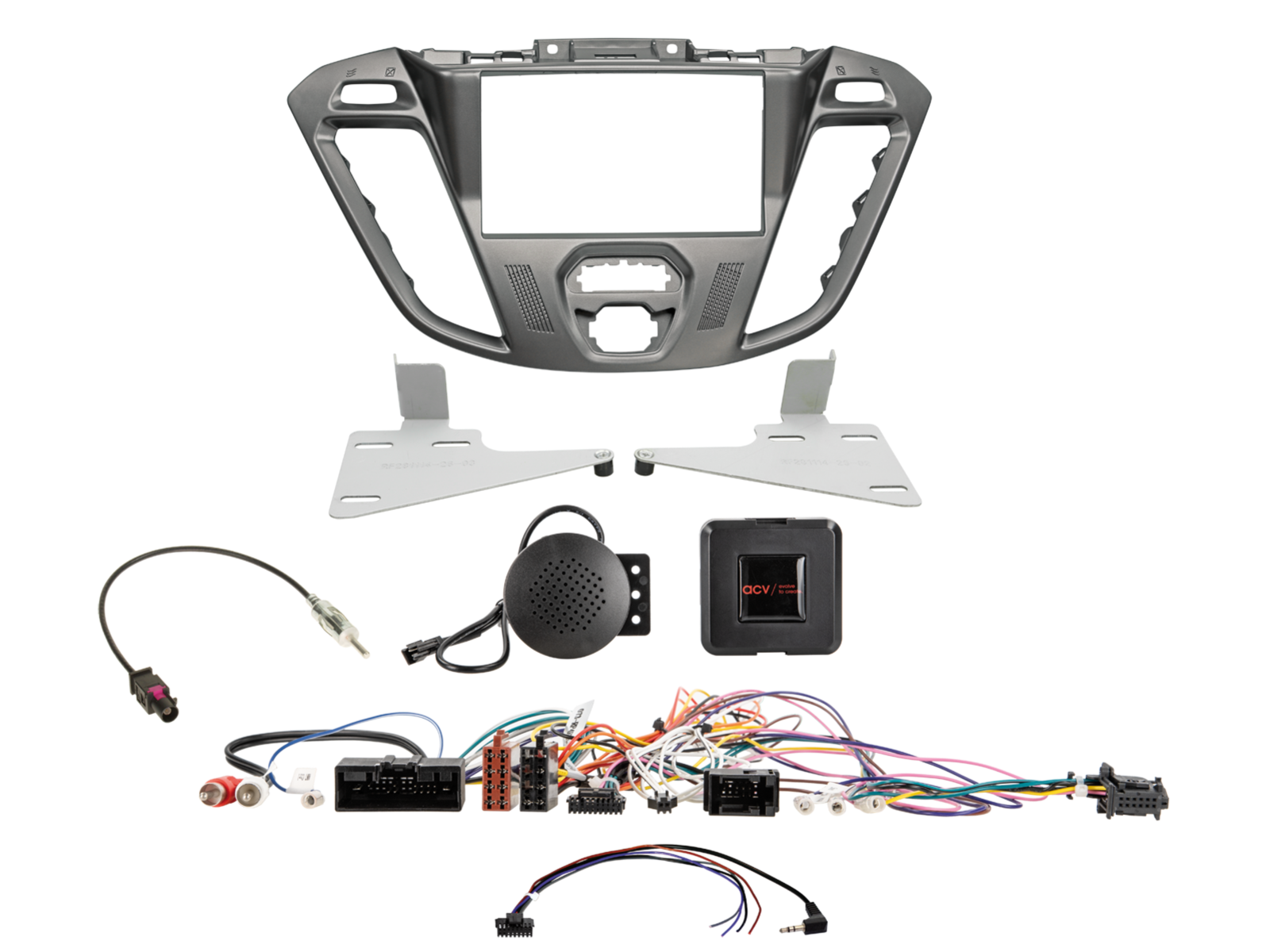 2-DIN Kit Ford Custom 2012-2016 Euro5 Phönixsilber LFB