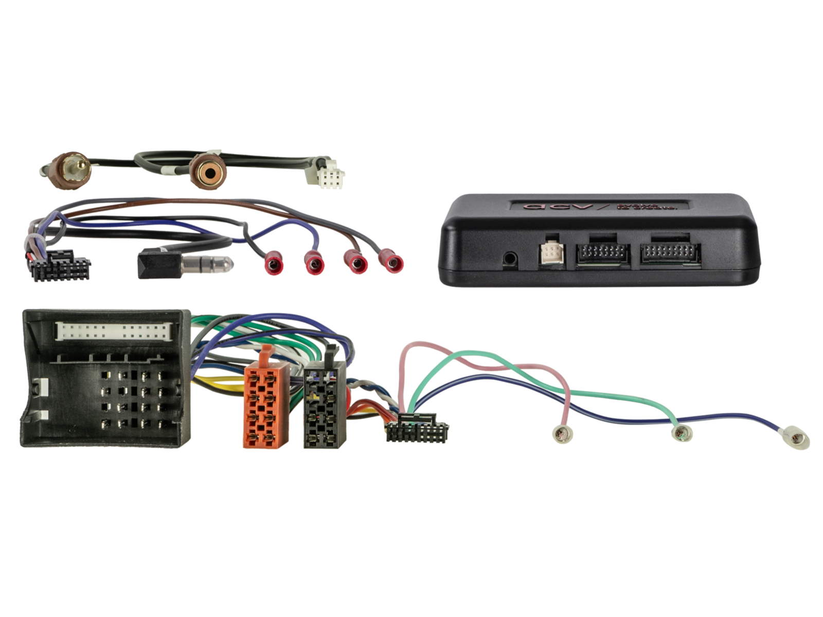 2-DIN Kit mit Fach Skoda/VW Klavierlack 40Pin/52Pin i-dapter