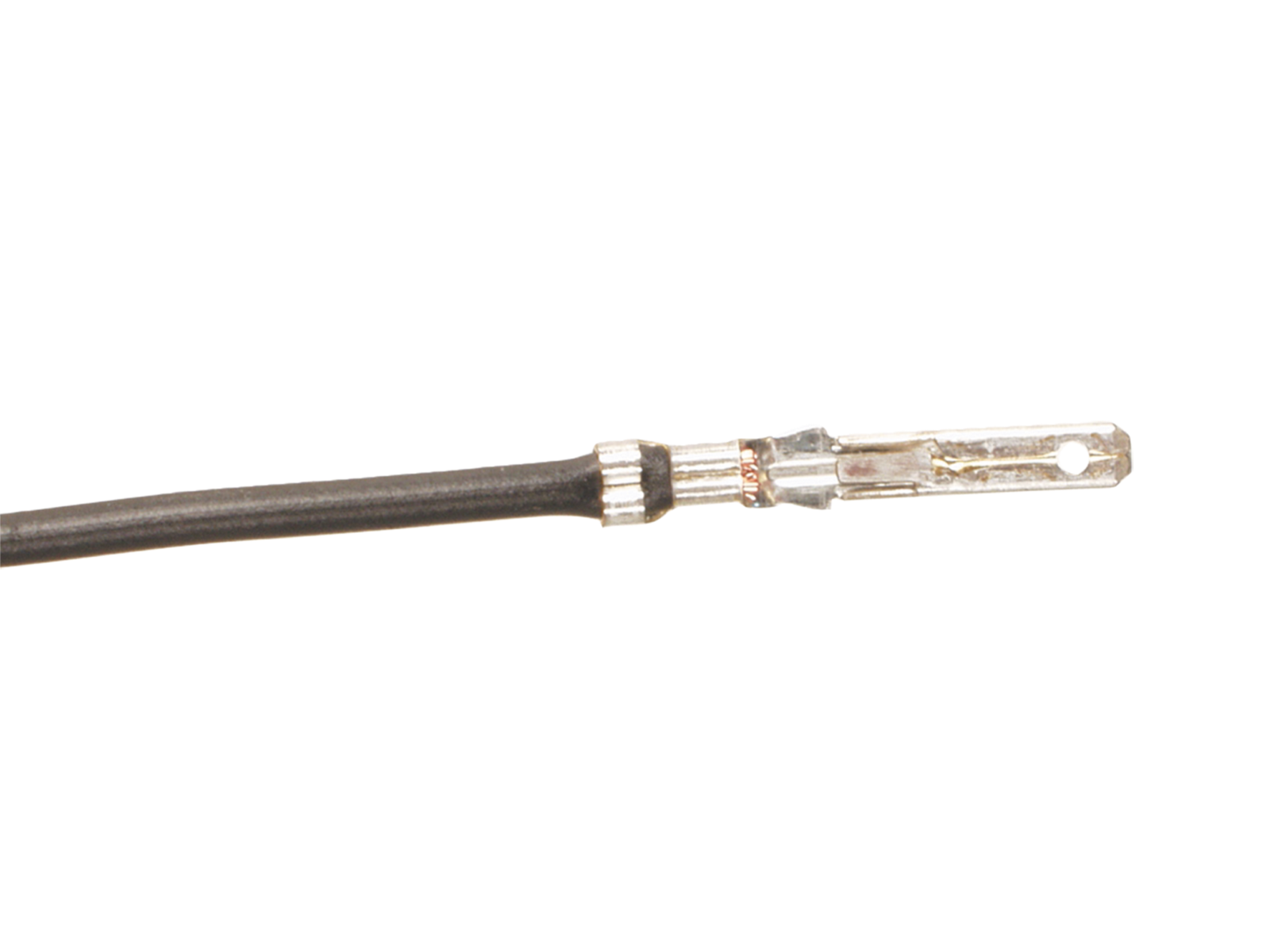 2.8 mm Flachstecker 13 cm Kabel schwarz (10 Pack)