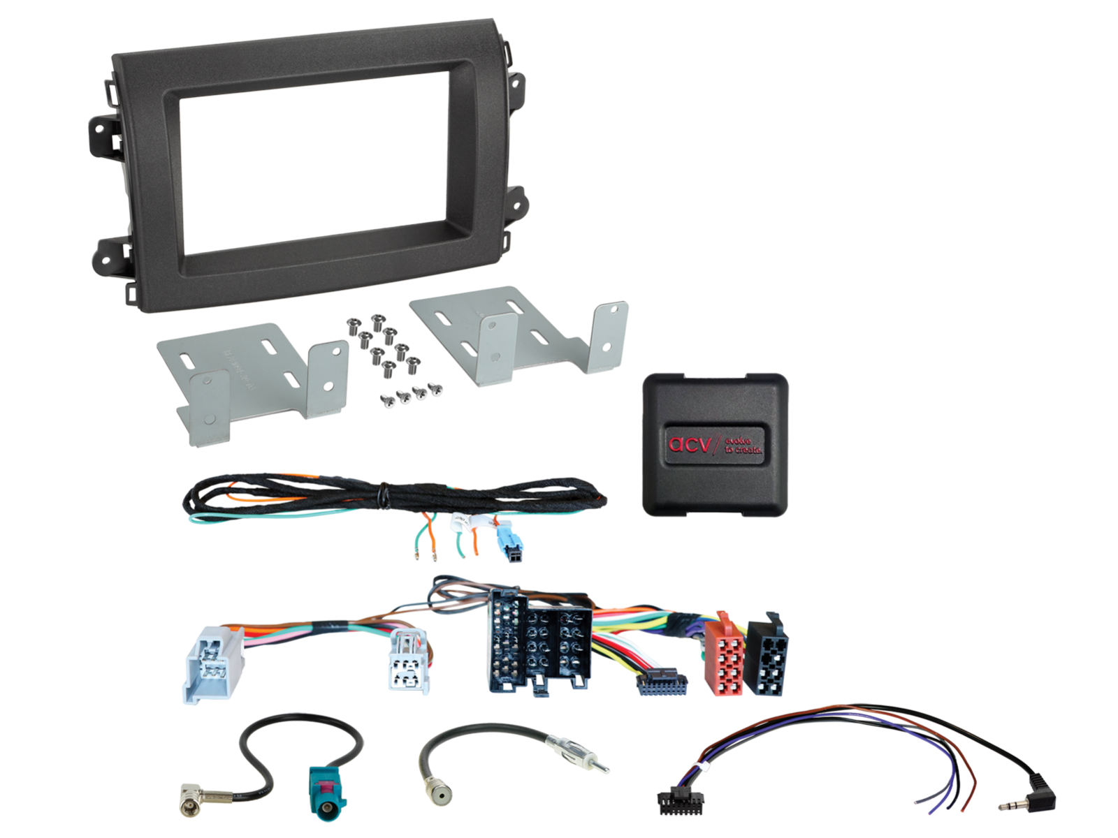 2-DIN Kit Citroen/Fiat/Opel ISO/Mini ISO LFB/Antenne