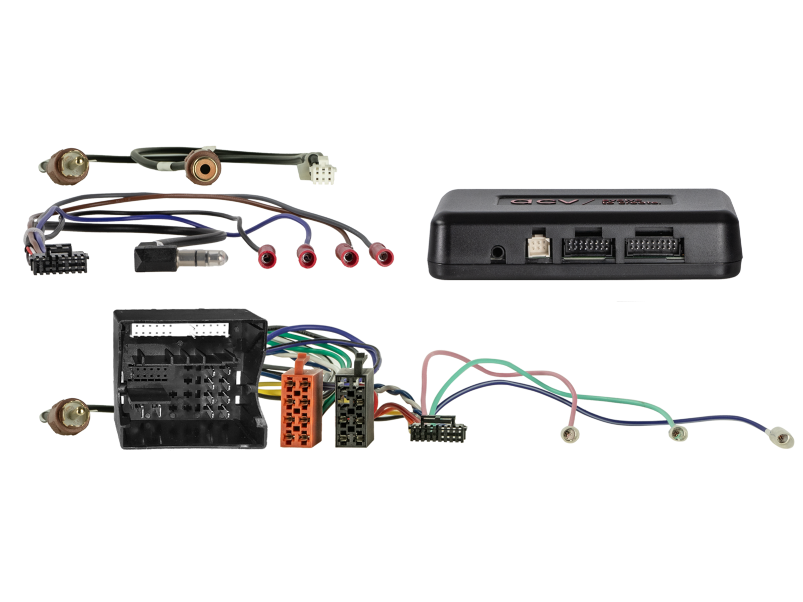 2-DIN Kit mit Fach Skoda/VW schwarz 52Pin i-dapter