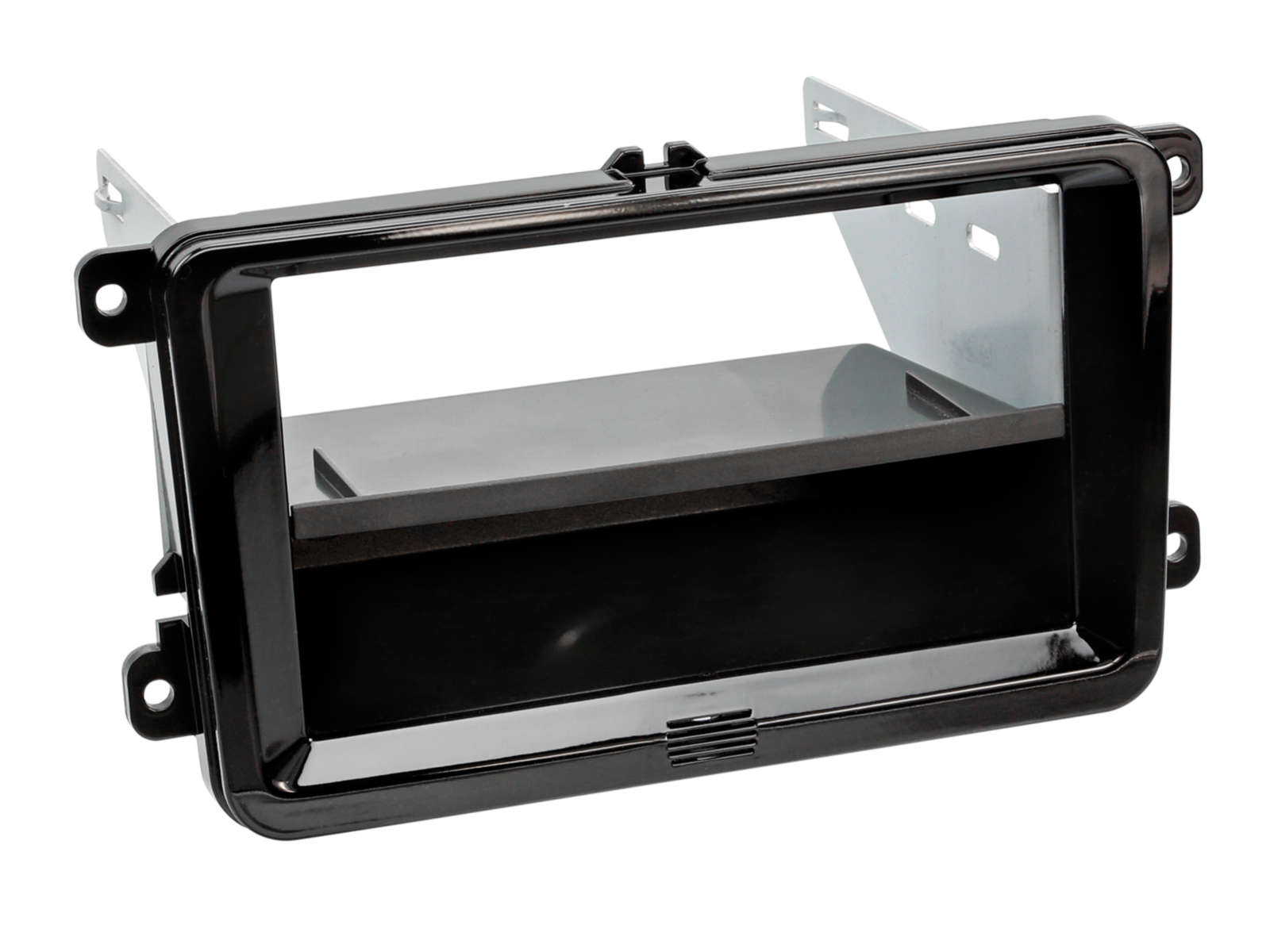2-DIN Kit mit Fach Skoda/VW Klavierlack 52Pin i-dapter