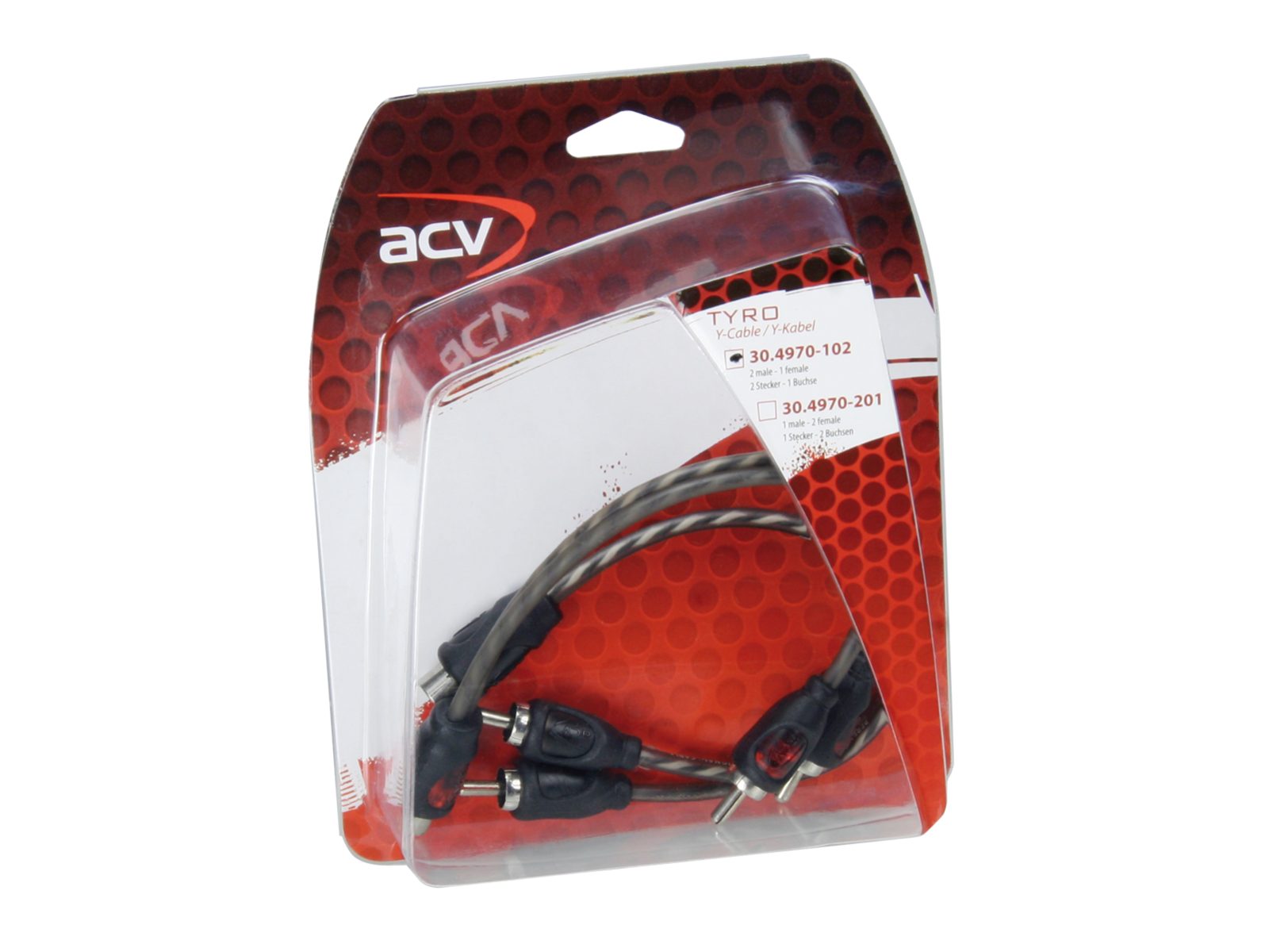 Cinch Kabel acv TYRO Economy Line Y-Kabel (f)>(m)/(m) 30cm