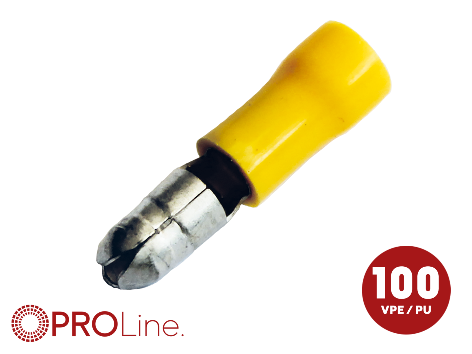 Rundstecker 4,0mm²-6,0mm²/5,0mm gelb ST 100 Stück