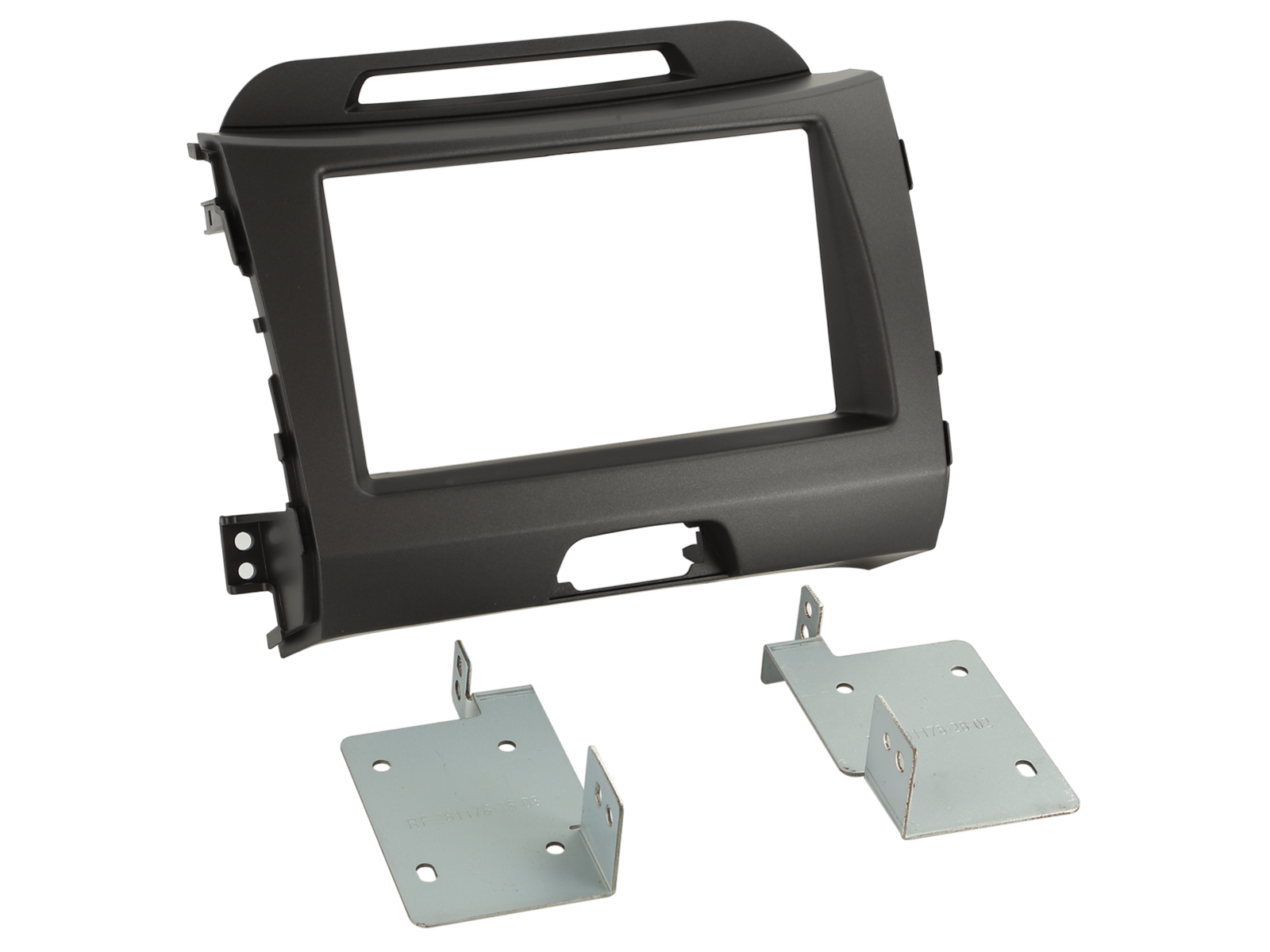 2-DIN Radioblende Kia Sportage 2010-2016 dunkelgrau