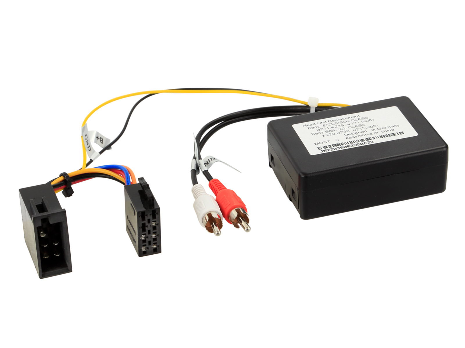 Aktivsystemadapter Mercedes Audiogateway MOST>Cinch