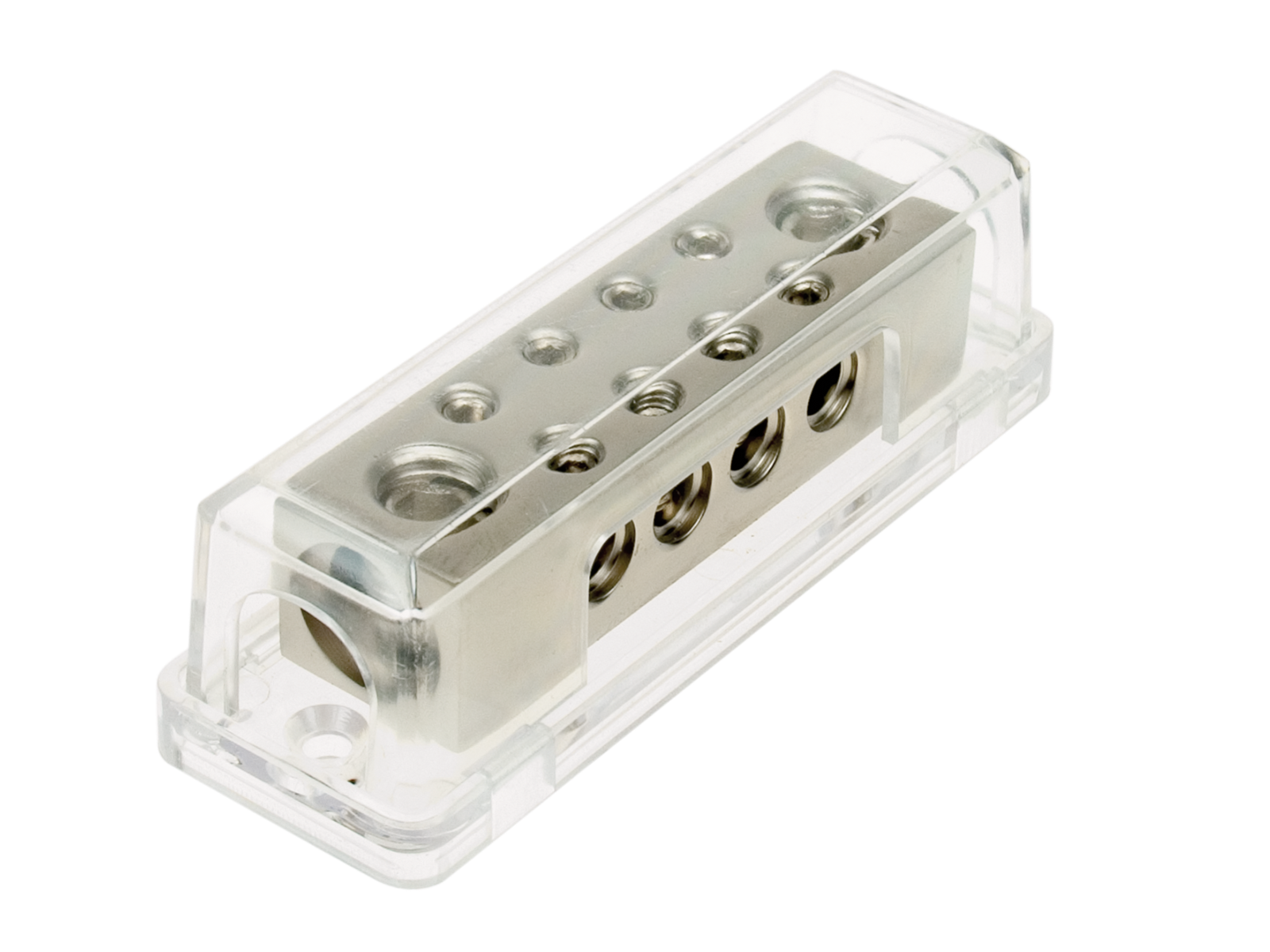 Verteilerblock (silber) 2 x 50 mm²  / 8 x 10 mm²