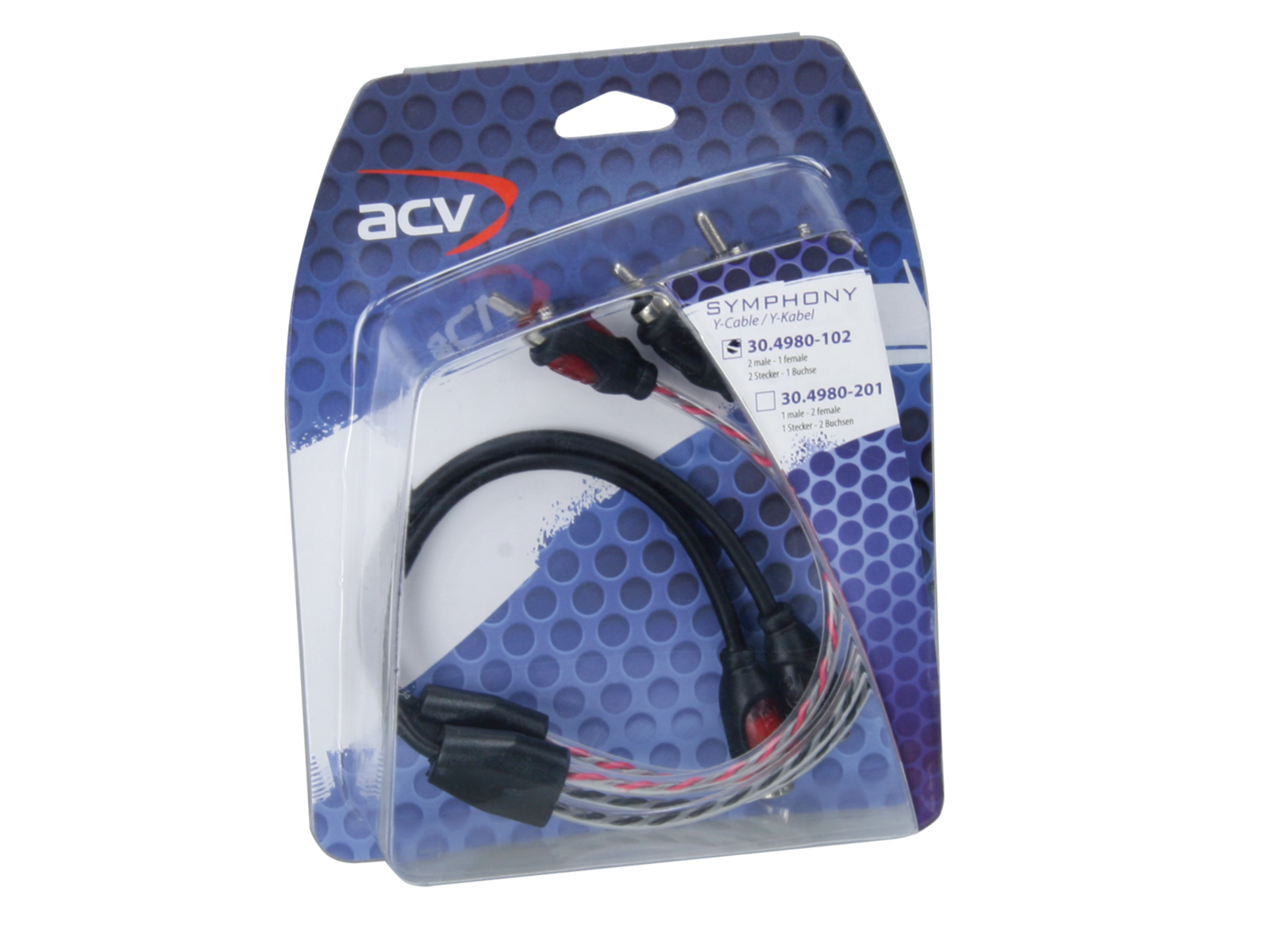 Cinch Kabel acv SYMPHONY Mid Line Y-Kabel (f)>(m)/(m) 30cm