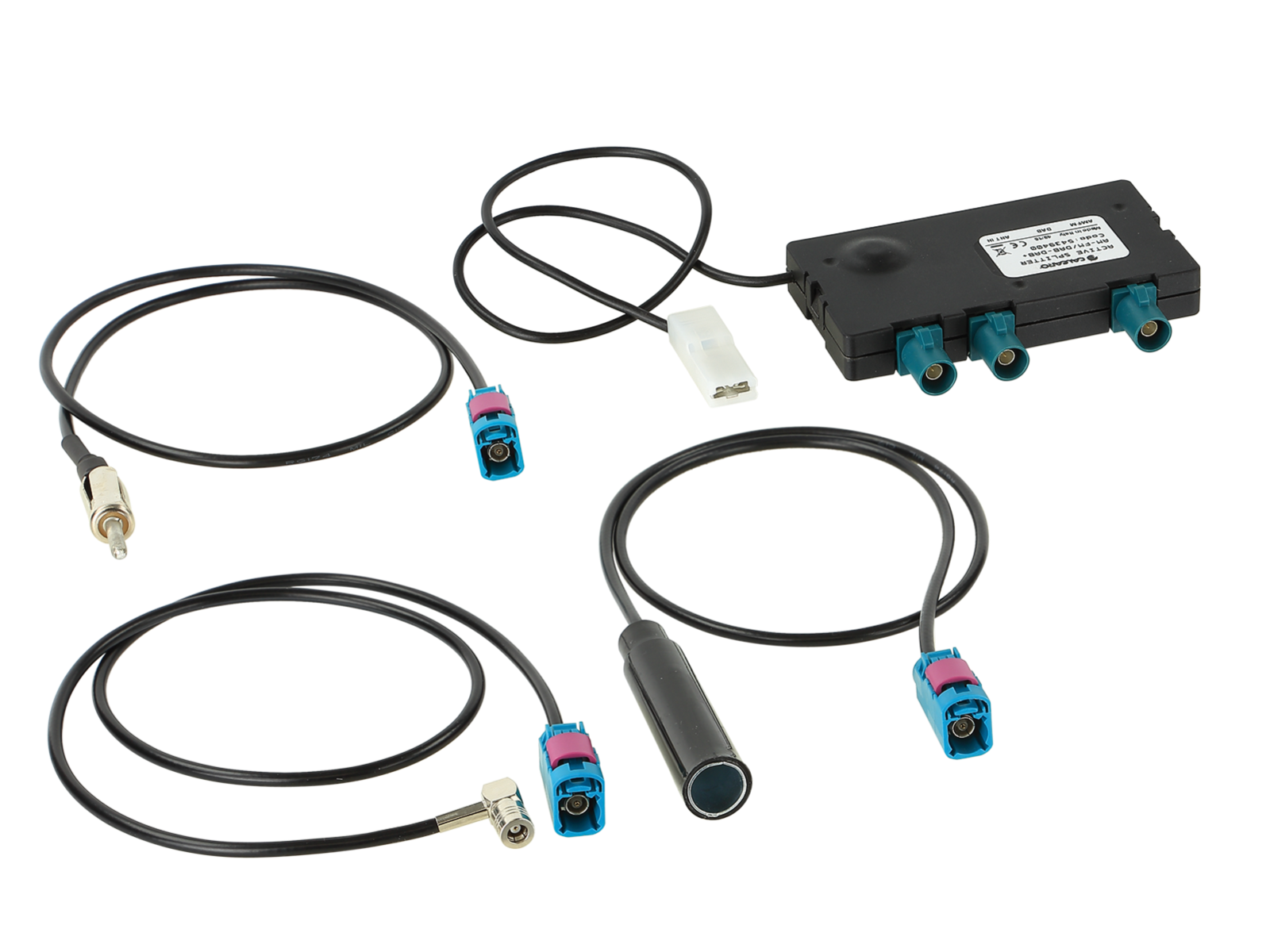 Antennensplitter AM/FM/DAB+ DIN(f)>DIN(m)/SMB(f)