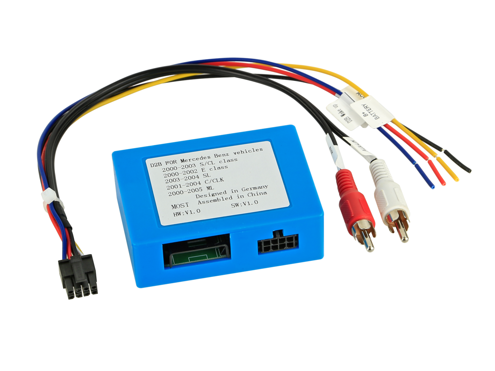 Aktivsystemadapter Mercedes diverse Fahrzeuge D2B>Cinch