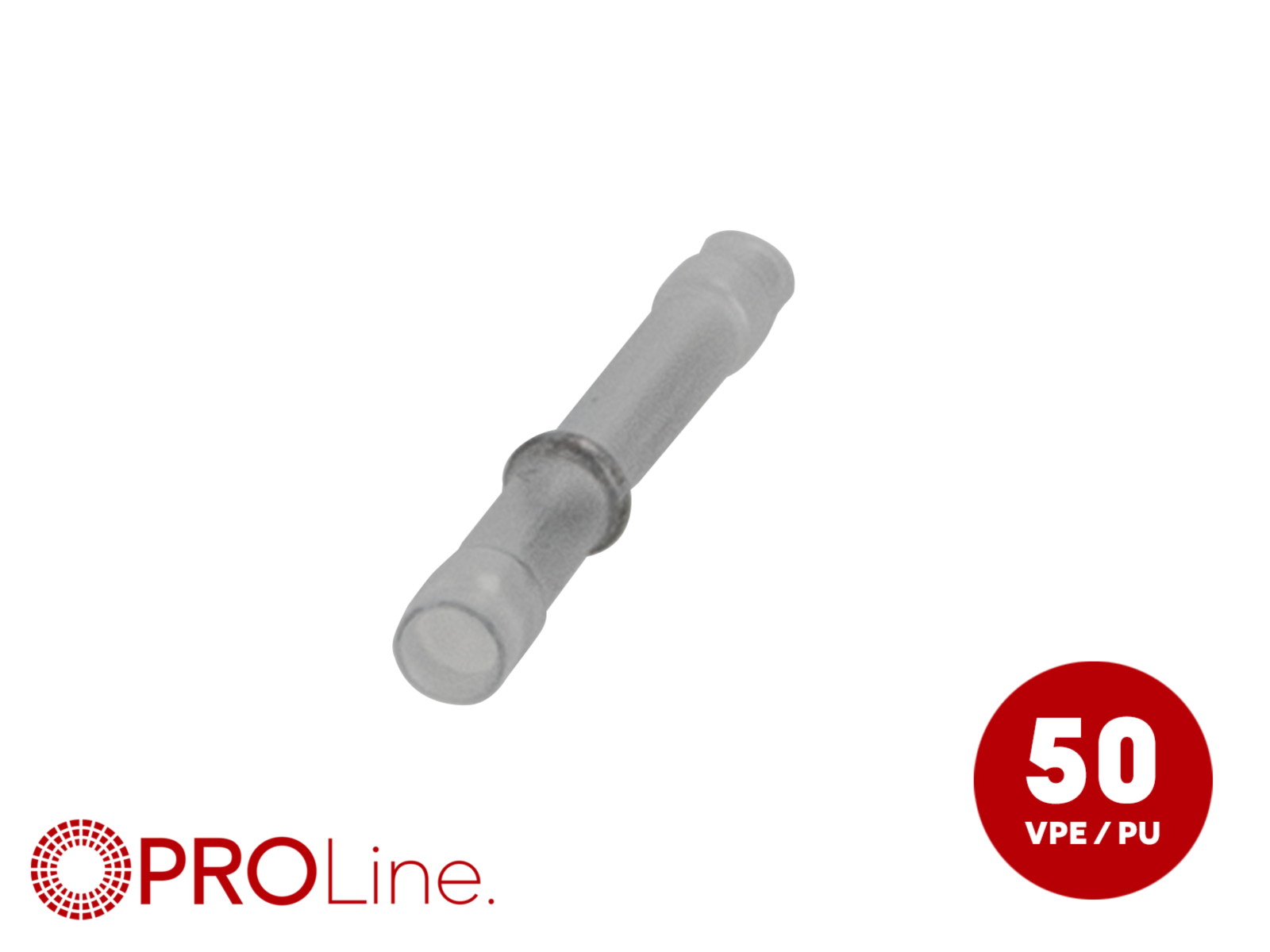 Lötverbinder 0,3mm²-0,8mm²/26mm weiß S 50 Stück