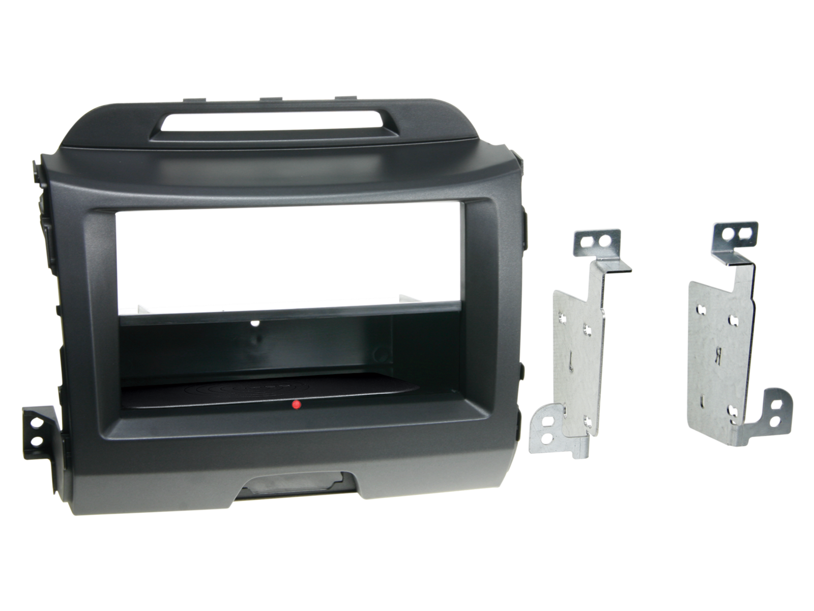 2-DIN Radioblende INBAY® Kia Sportage 2010-2016 dunkelgrau