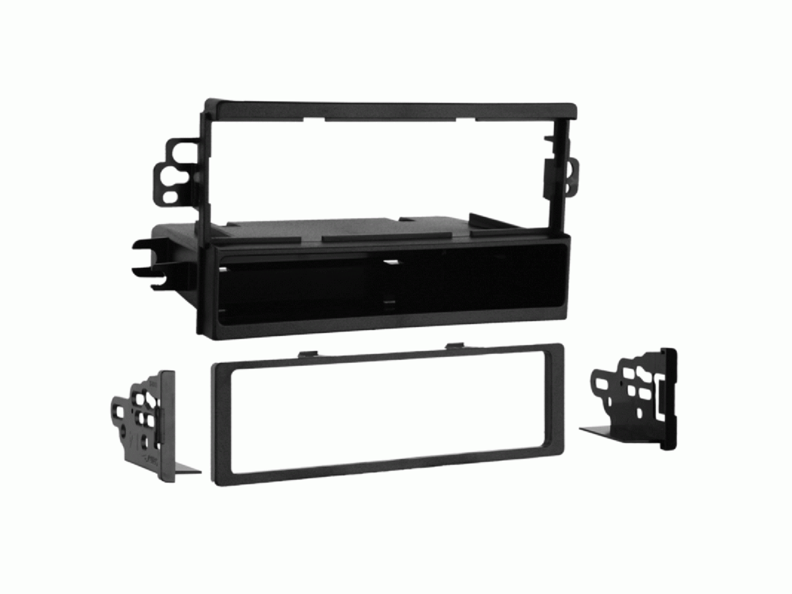 1-DIN Radioblende mit Fach Chevrolet/Pontiac/Suzuki schwarz