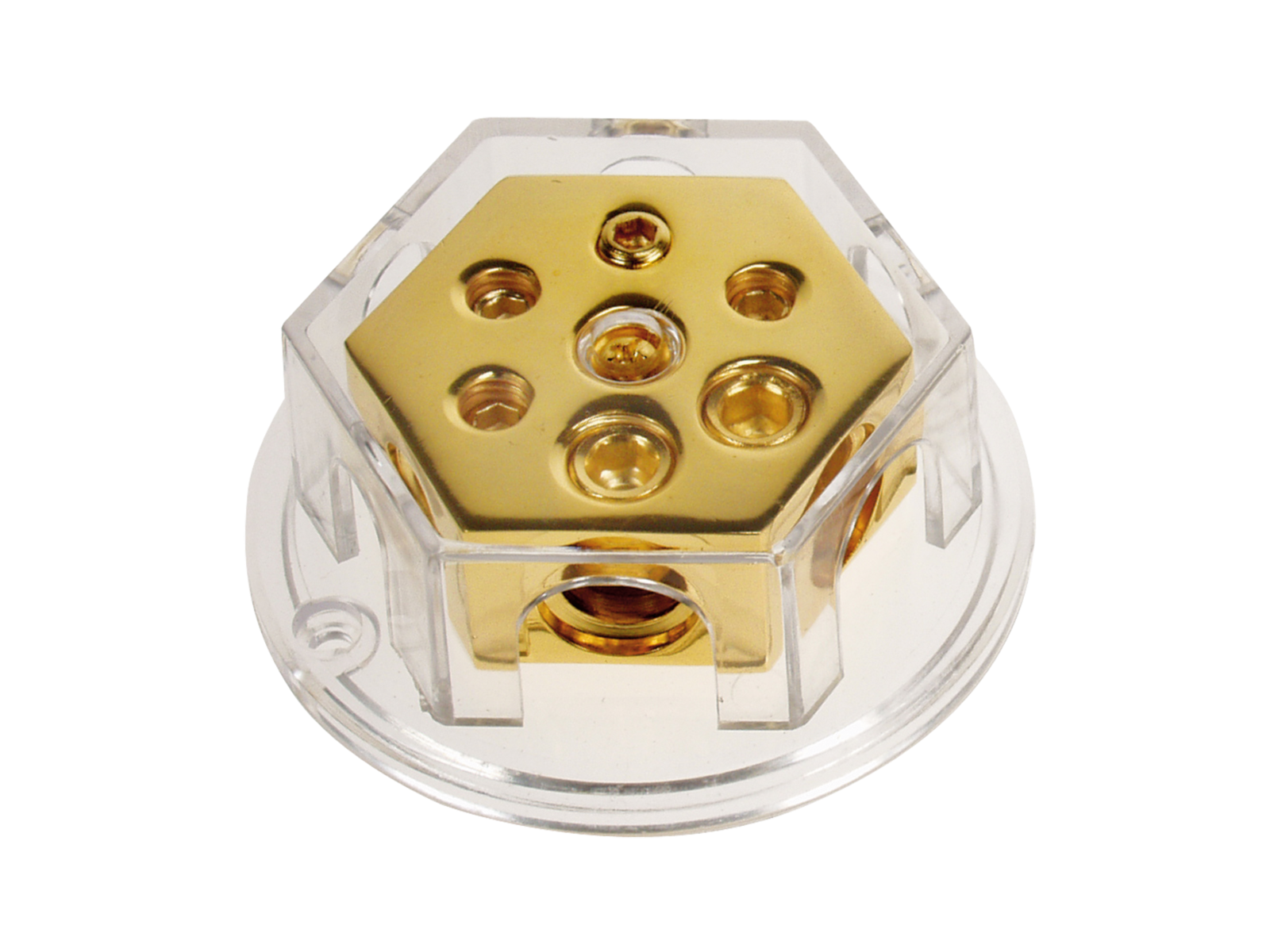 Verteilerblock (gold) 2 x 20 mm² / 4 x 10  mm²