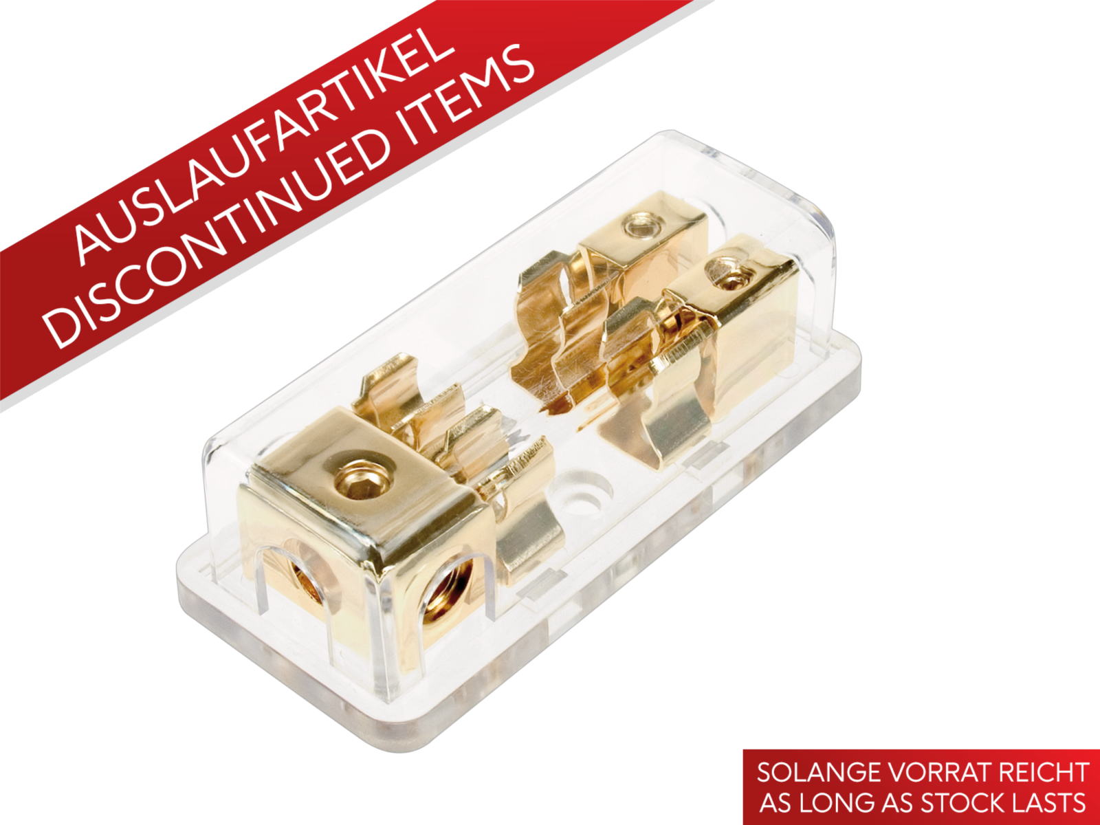 Sicherungsverteilerblock AGU (gold) 1 x 20 mm²  / 2 x 10 mm²