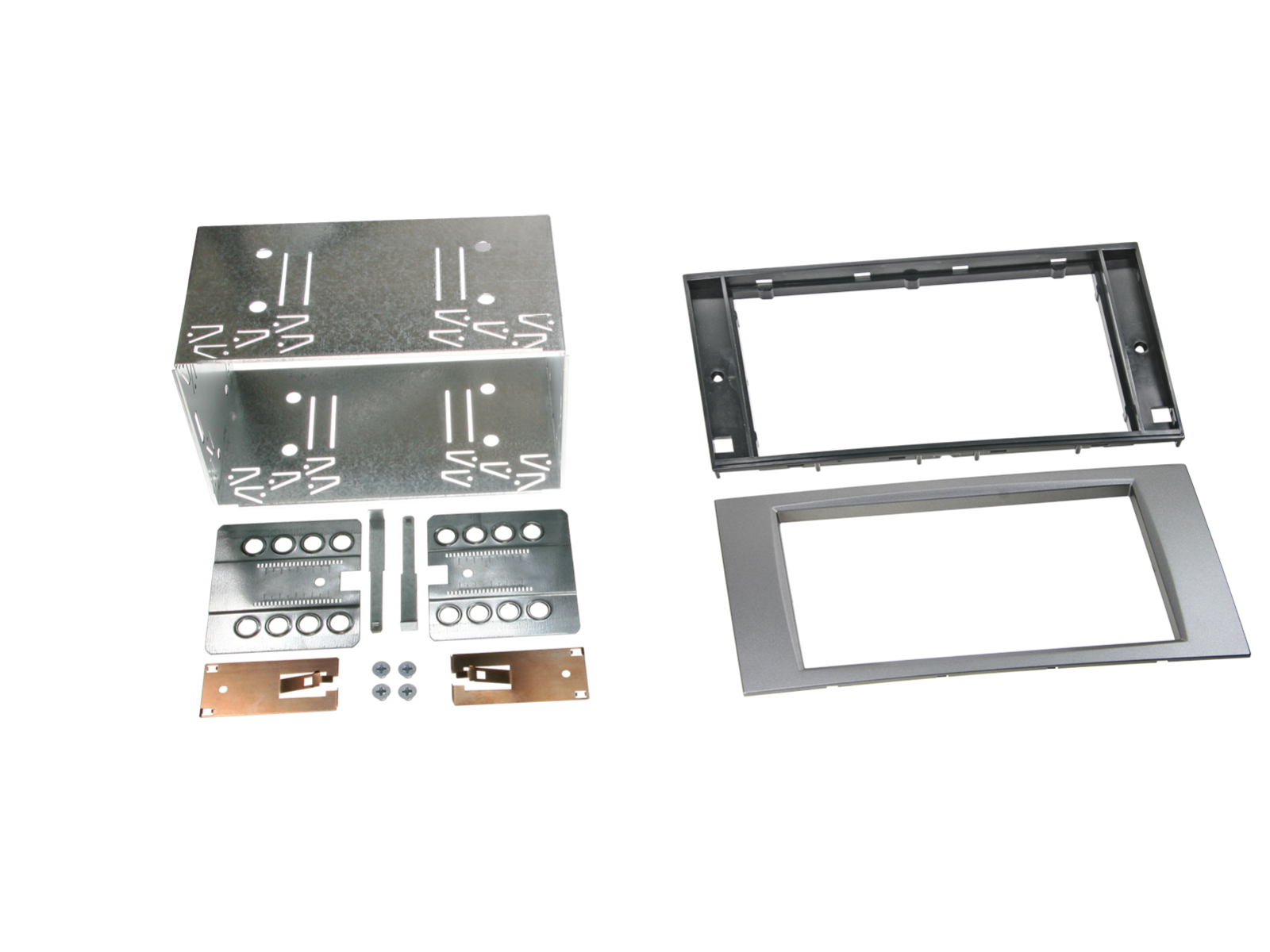 2-DIN Radioeinbaublende Ford diverse Fahrzeuge silber