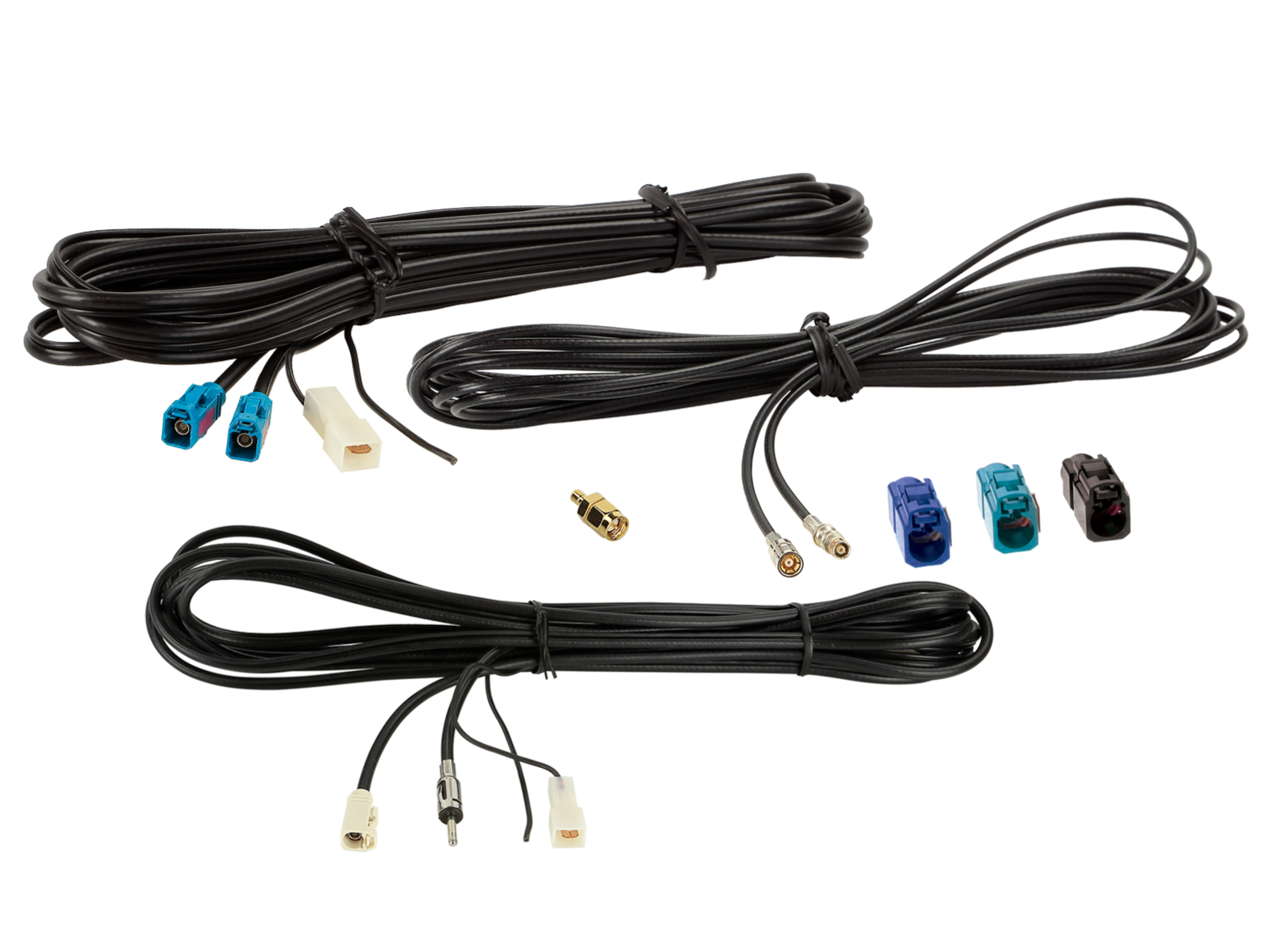Antennenkabel Kit Fakra(f)>DIN(m)/SMB(F)/SMA(m)/Fakra(f)