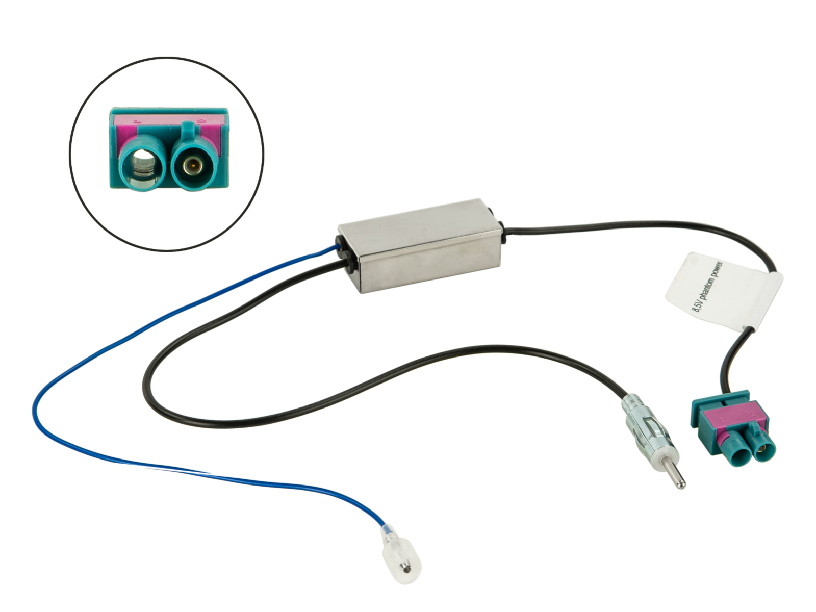 Antennenadapter Fakra(m)(doppelt)>DIN(m) 8,5V lose