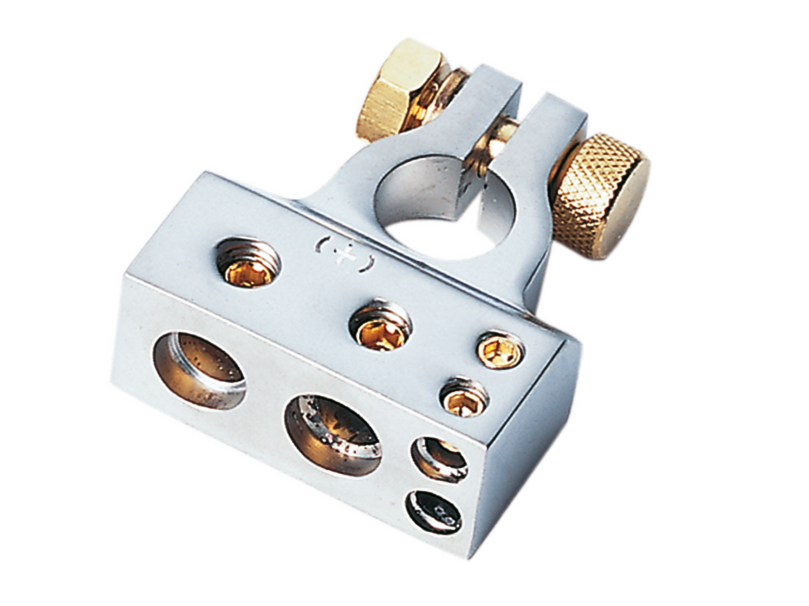 Batterieklemme Pluspol 1 x 35 mm² / 1 x 20 mm² / 2 x 10 mm²