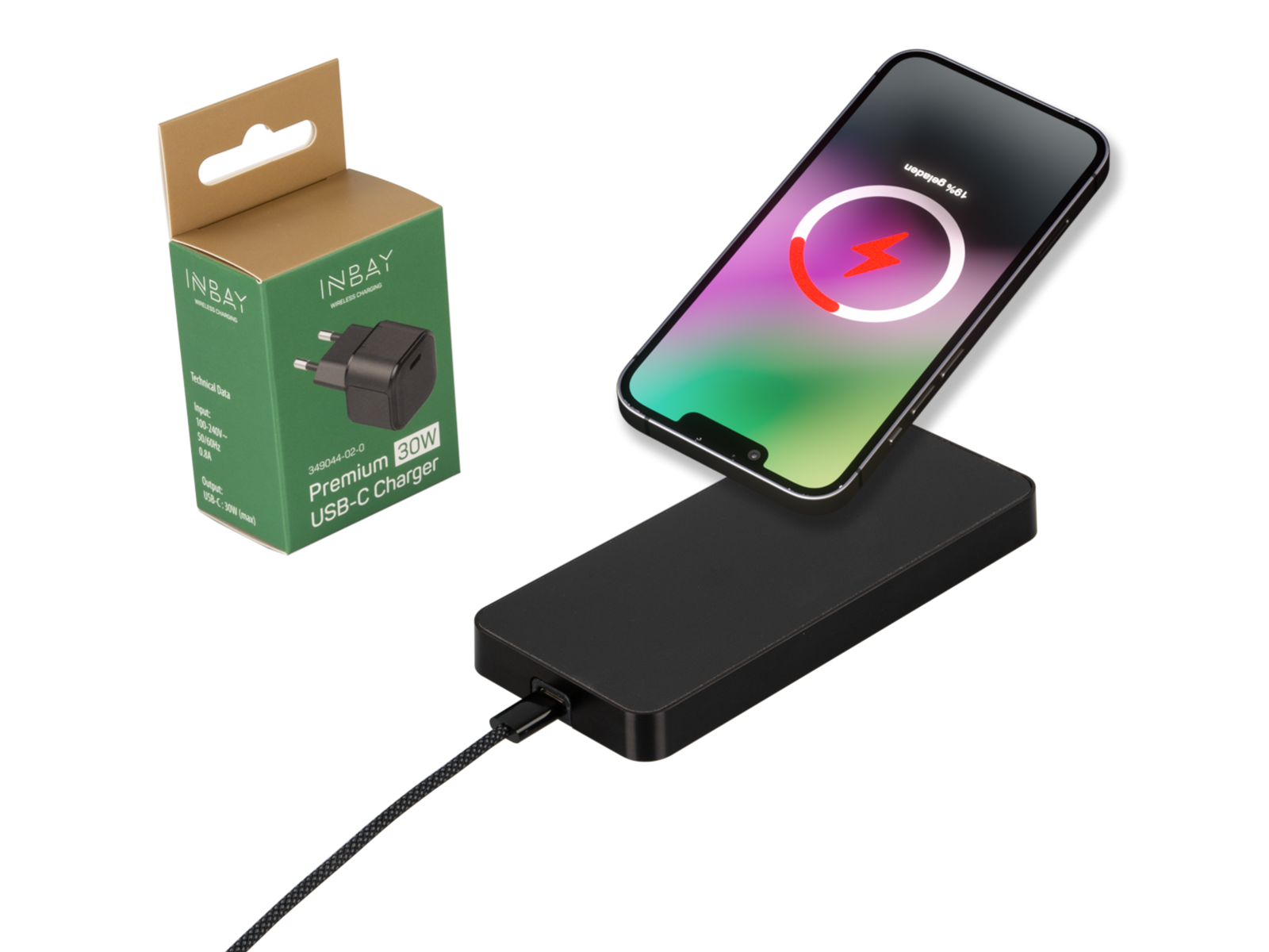 INBAY® Fusion Design-Tischladestation schwarz
