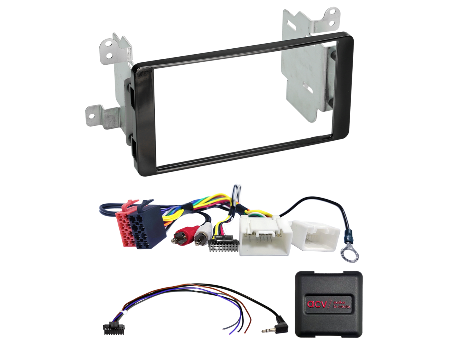 2-DIN Kit Fiat Fullback(KT0T)/Mitsubishi L200(KJ0T) LFB/AUX