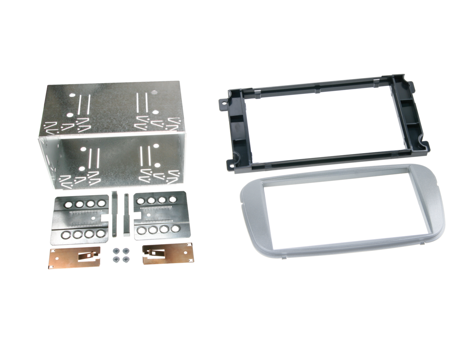 2-DIN Radioblende Ford diverse Fahrzeuge silber