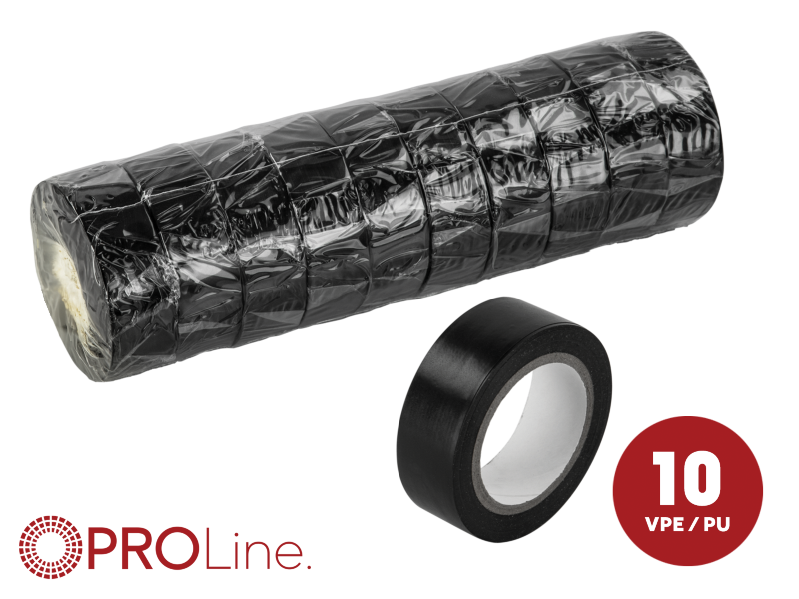Klebeband Weich-PVC 19mm x 10m 10 Rollen