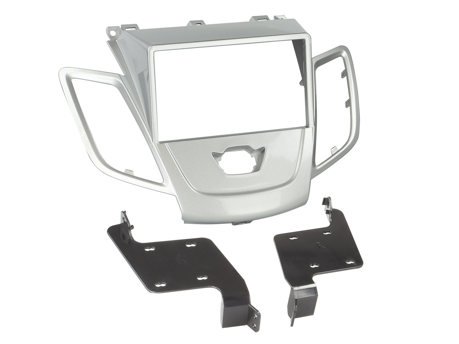 2-DIN Radioblende Ford Fiesta ohne Display silber