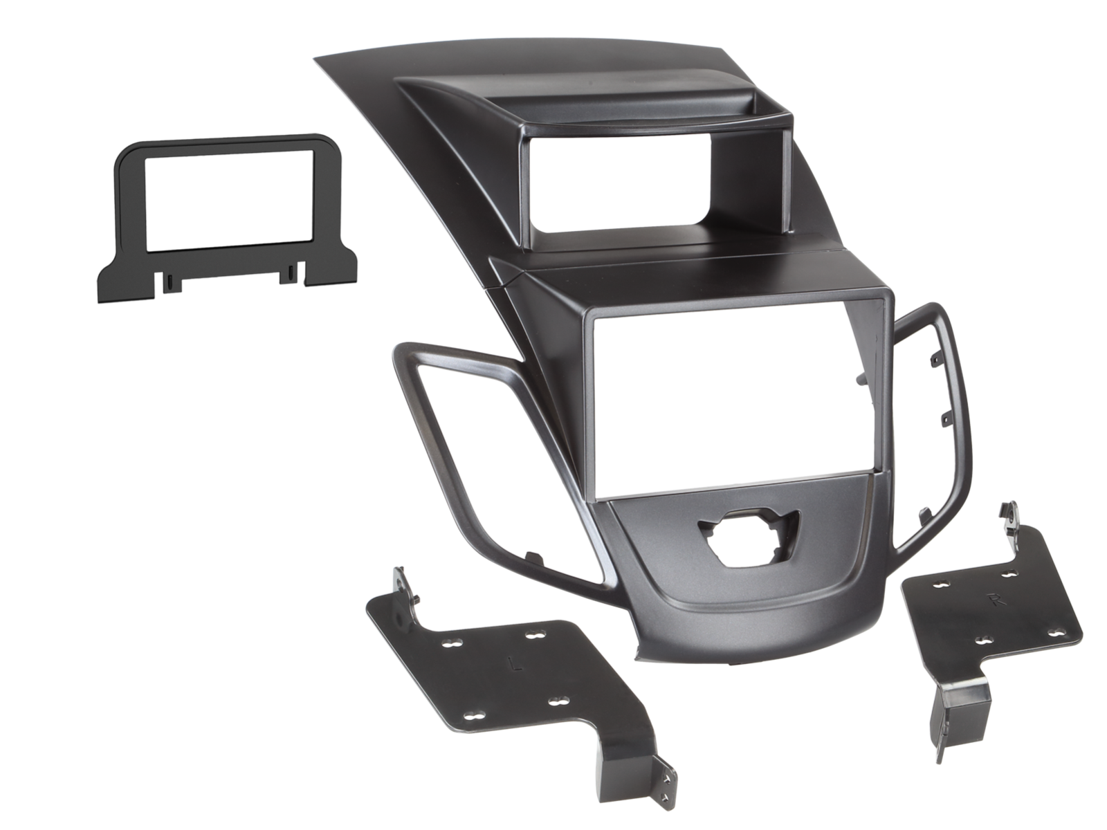 2-DIN Radioblende Ford Fiesta mit Display schwarz