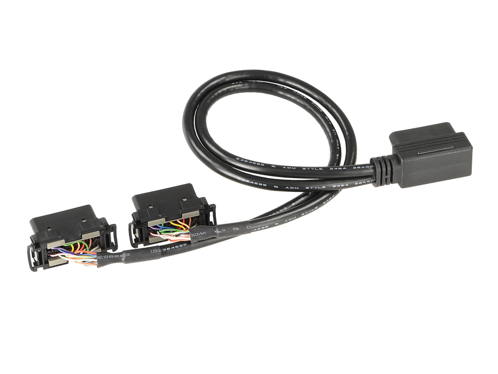 OBD Anschluss T-Kabel Buchse 90°>2x Stecker OEM 30cm