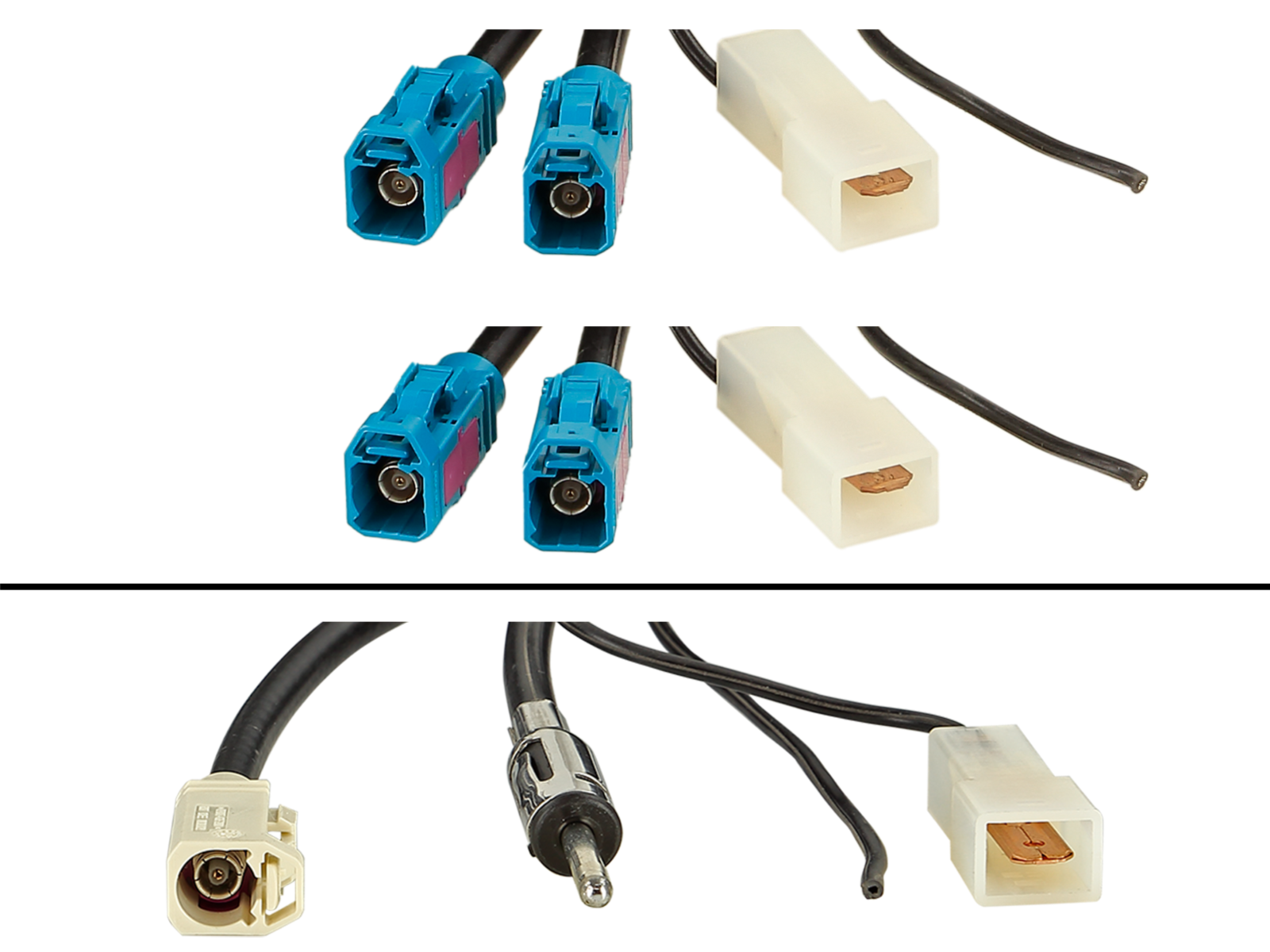 Antennenkabel Kit Fakra(f)>DIN(m)/2xFakra(f) FM/DVB-T/GPS