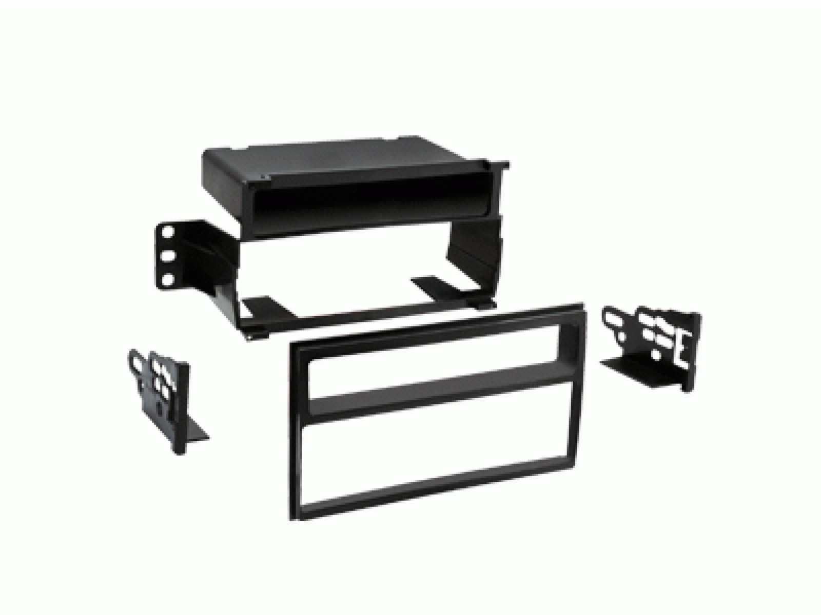 1-DIN Radioblende mit Fach Nissan Juke/Tiida/Versa schwarz