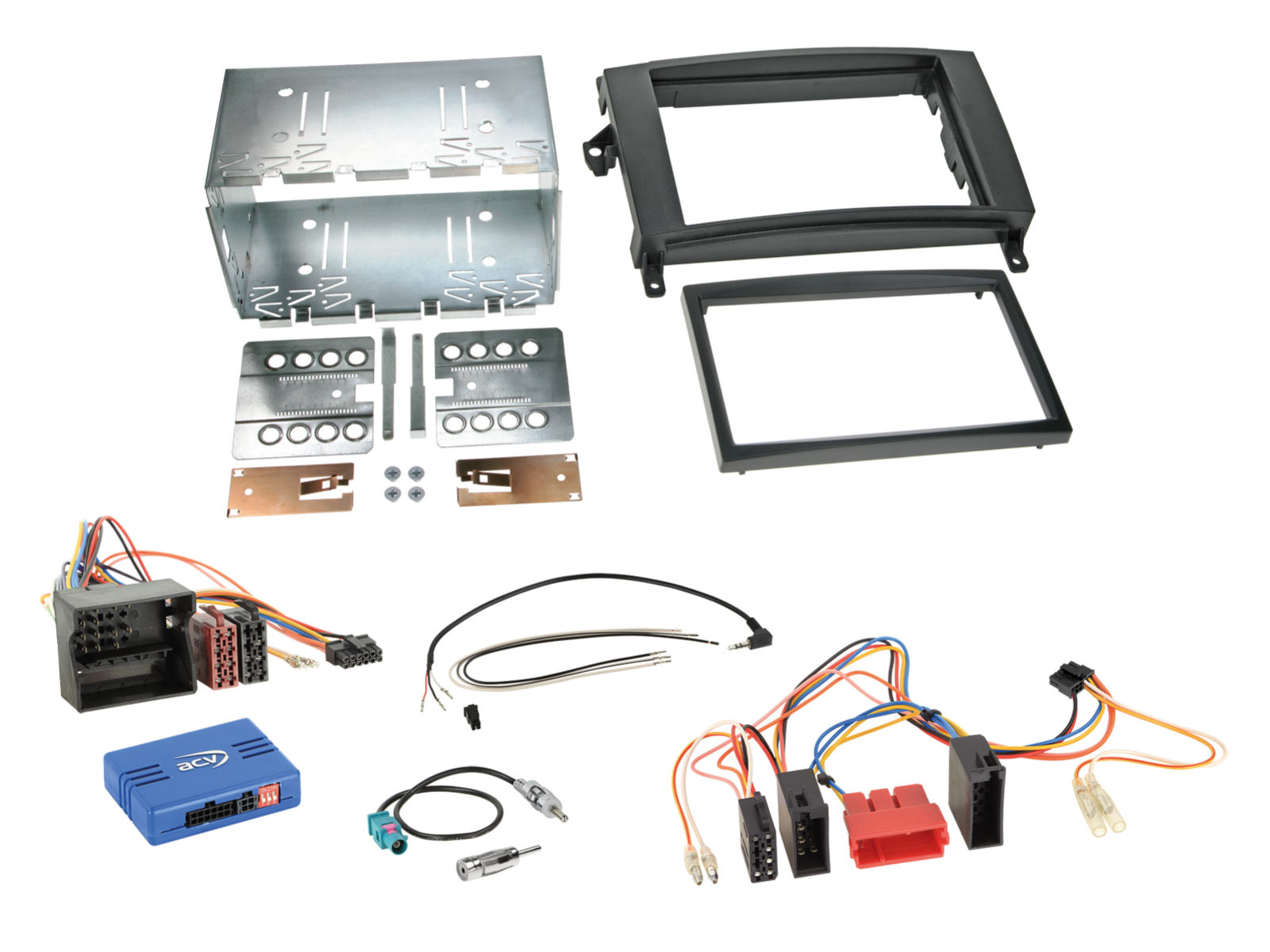 2-DIN Kit Mercedes Fahrzeuge ISO/Mini ISO Quadlock LFB