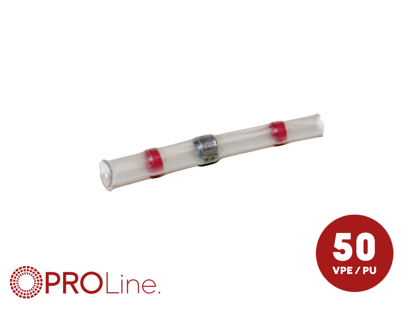 Lötverbinder 0,8mm²-2,0mm²/42mm rot 50 Stück