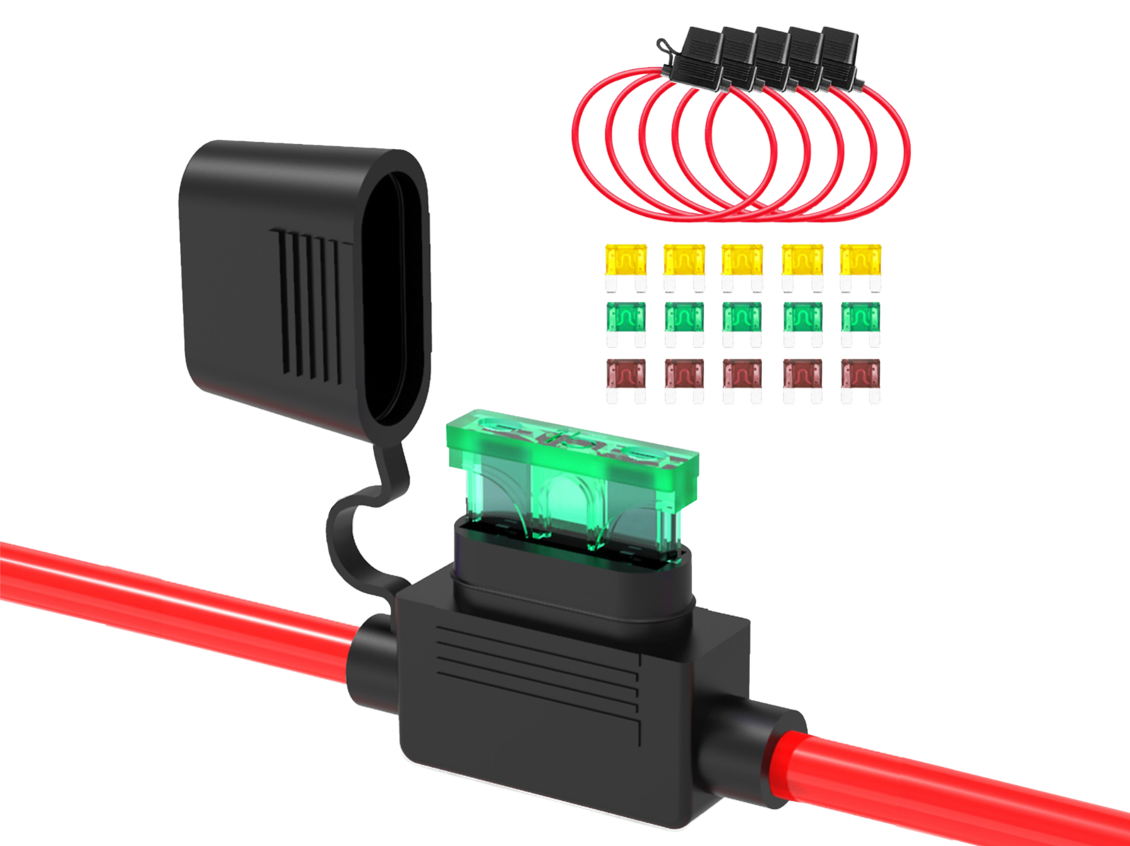 Recoil 5er-Pack ATC/ATO Inline-Sicherungshalter 10-AWG