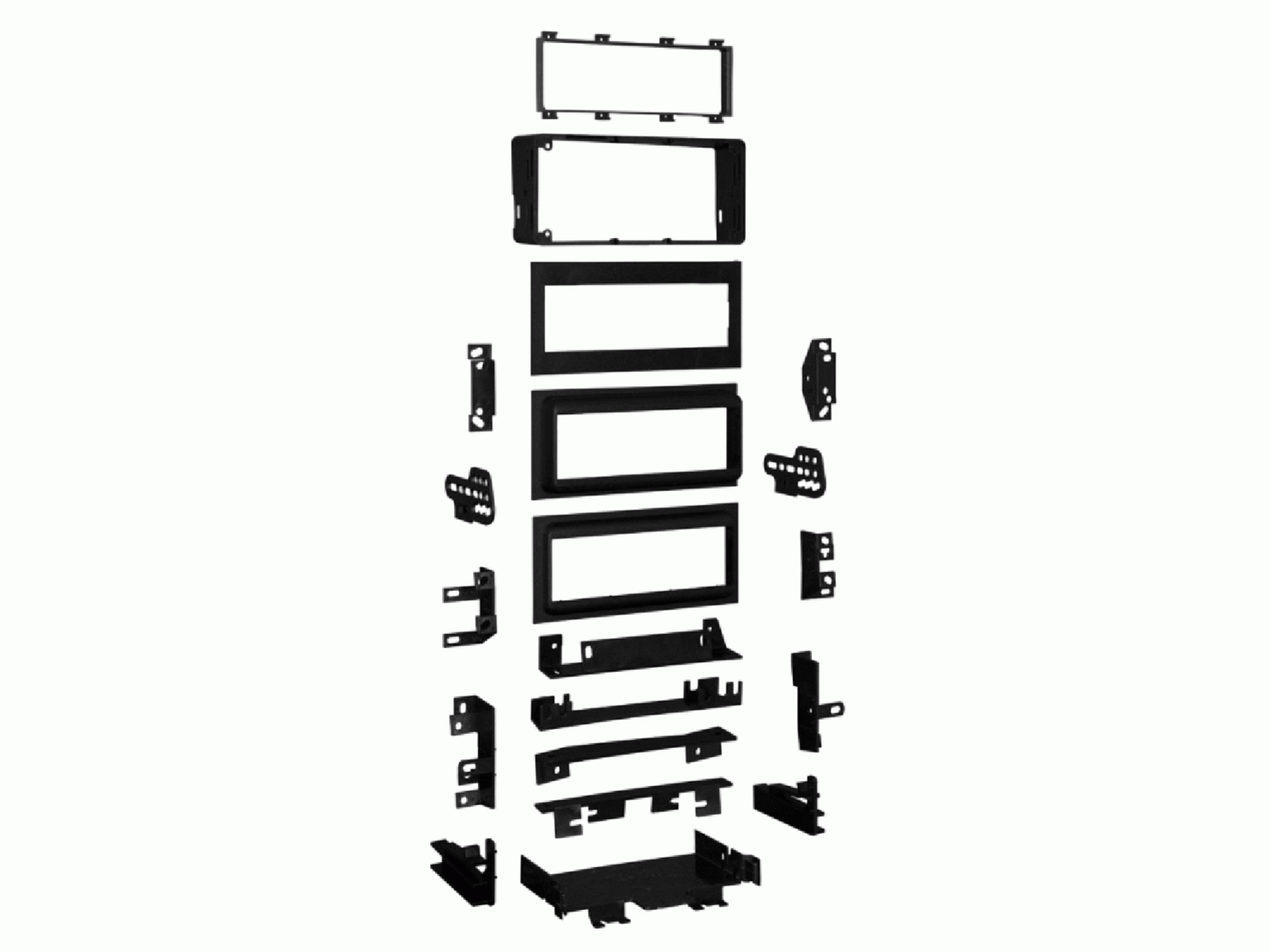 1-DIN Radioblende GM diverse Fahrzeuge schwarz