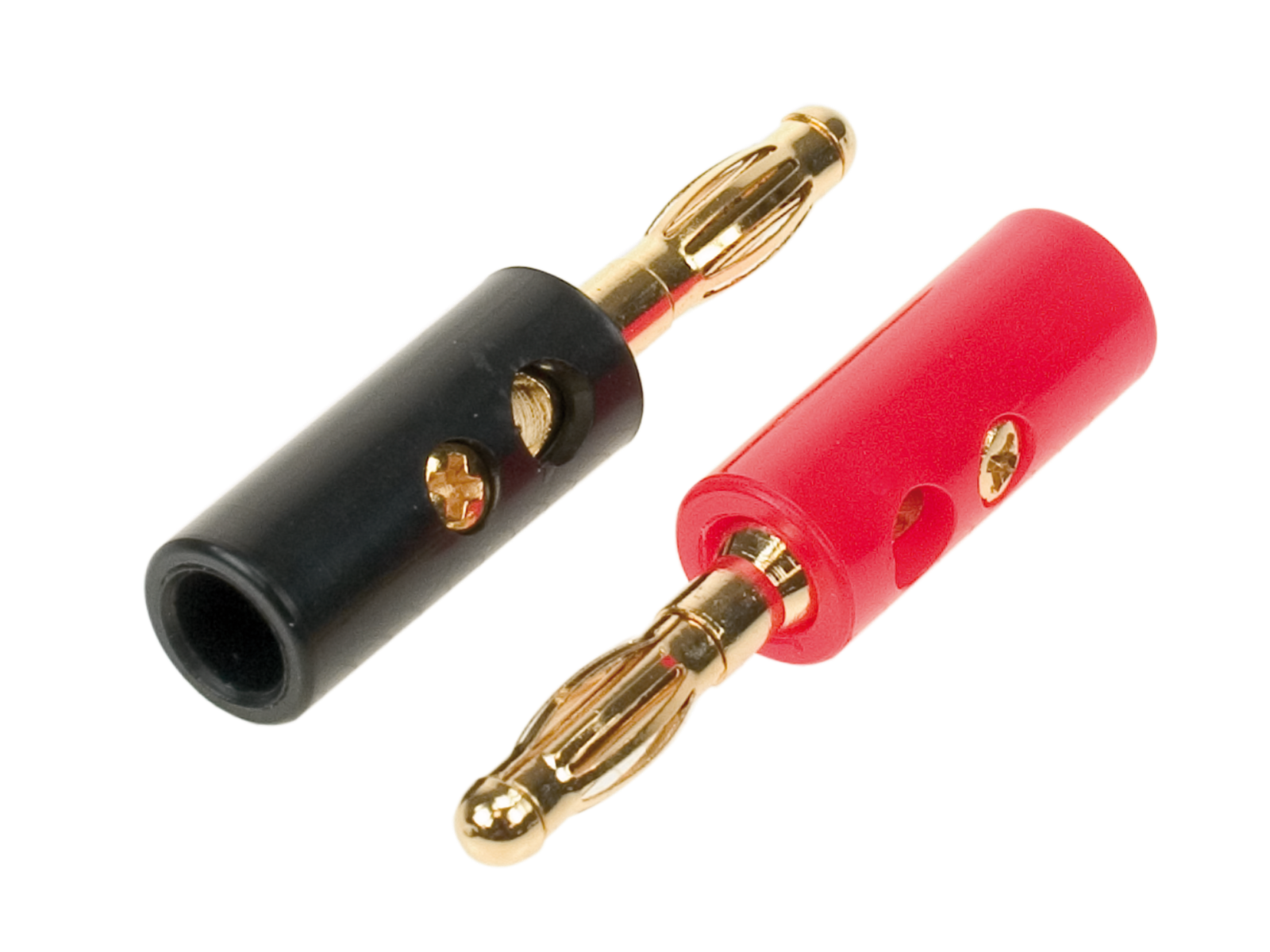Bananenstecker 1 x rot/1 x schwarz 4 mm²-6mm² Einzelstecker