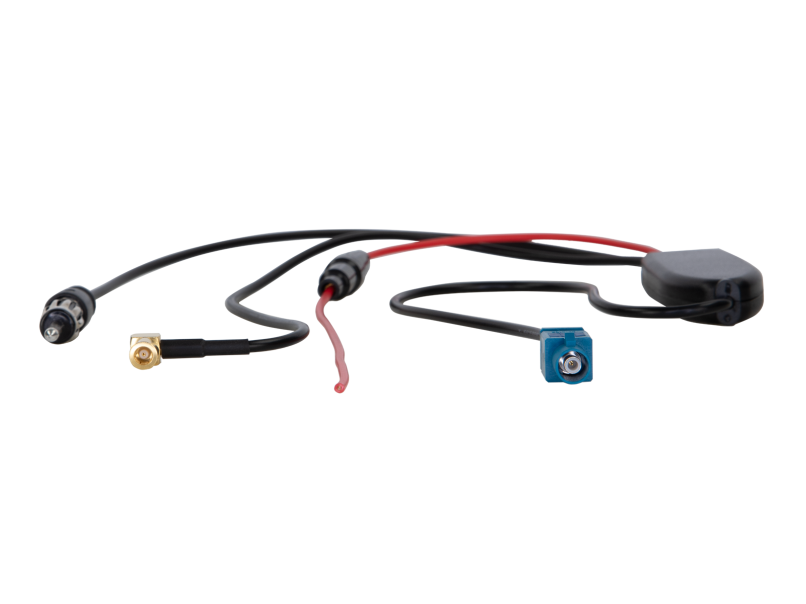 Antennensplitter AM/FM DAB+ Fakra(m)>DIN(m)/SMB(f) lose
